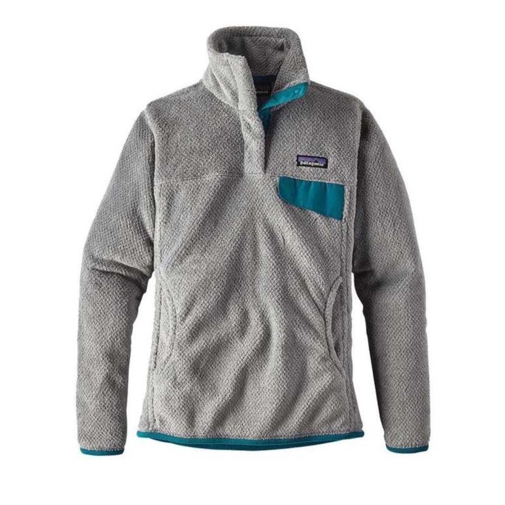 Women’s Patagonia Re-Tool Fleece Pullover Grey Teal